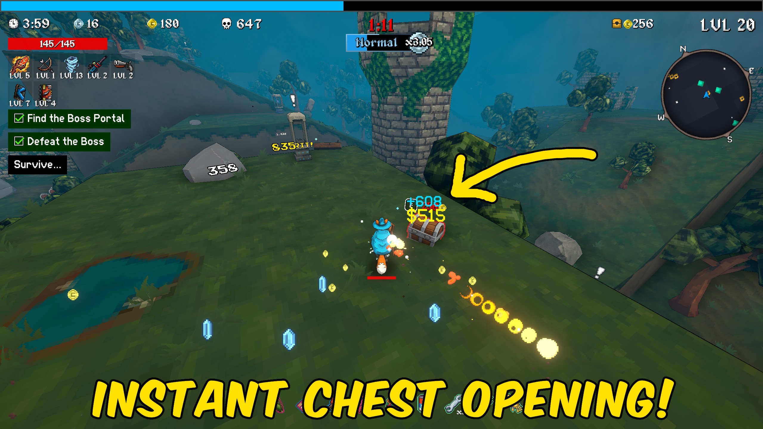 Skip Chest and Portal Animations